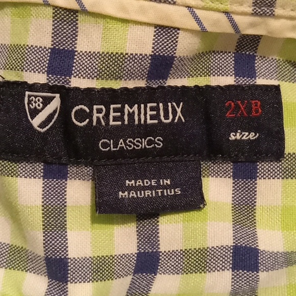 Daniel Cremieux Blue and Green Checkered Shirt - Picture 2 of 3